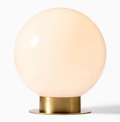 Mitchel Table Lamp 14 Inches Glass Milk
