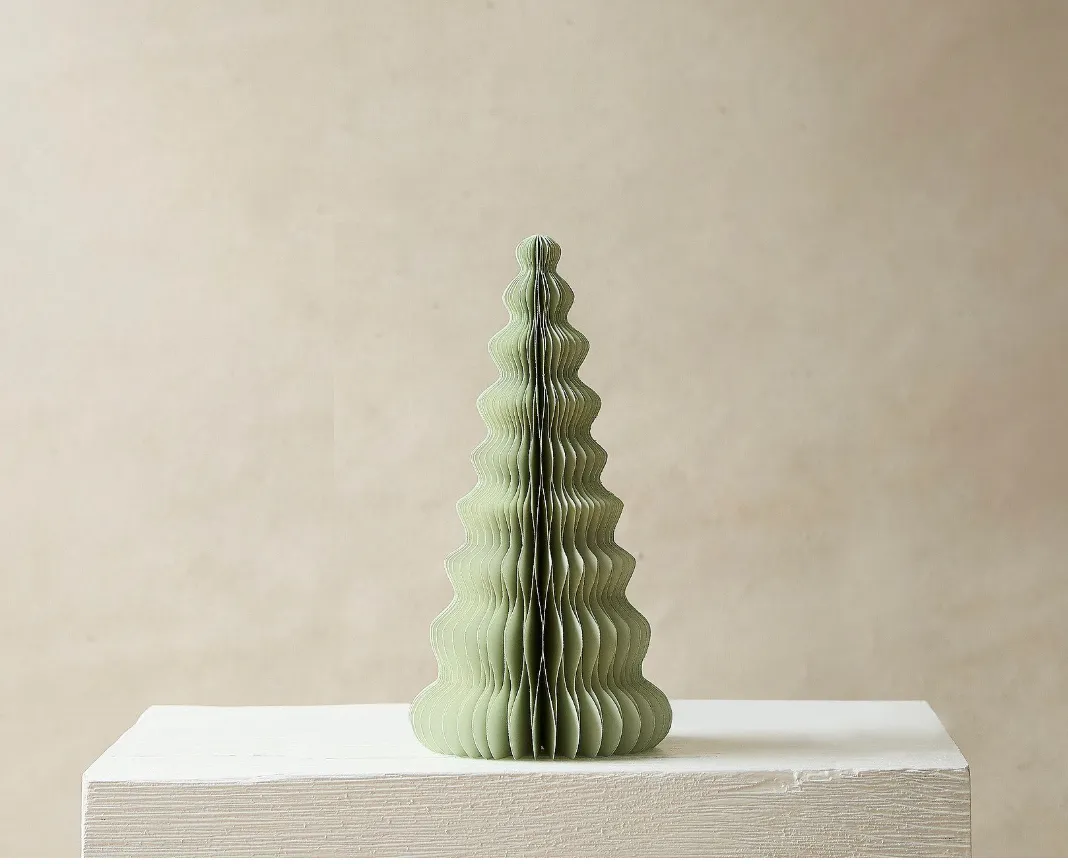 Paper Christmas Tree Pale Medium