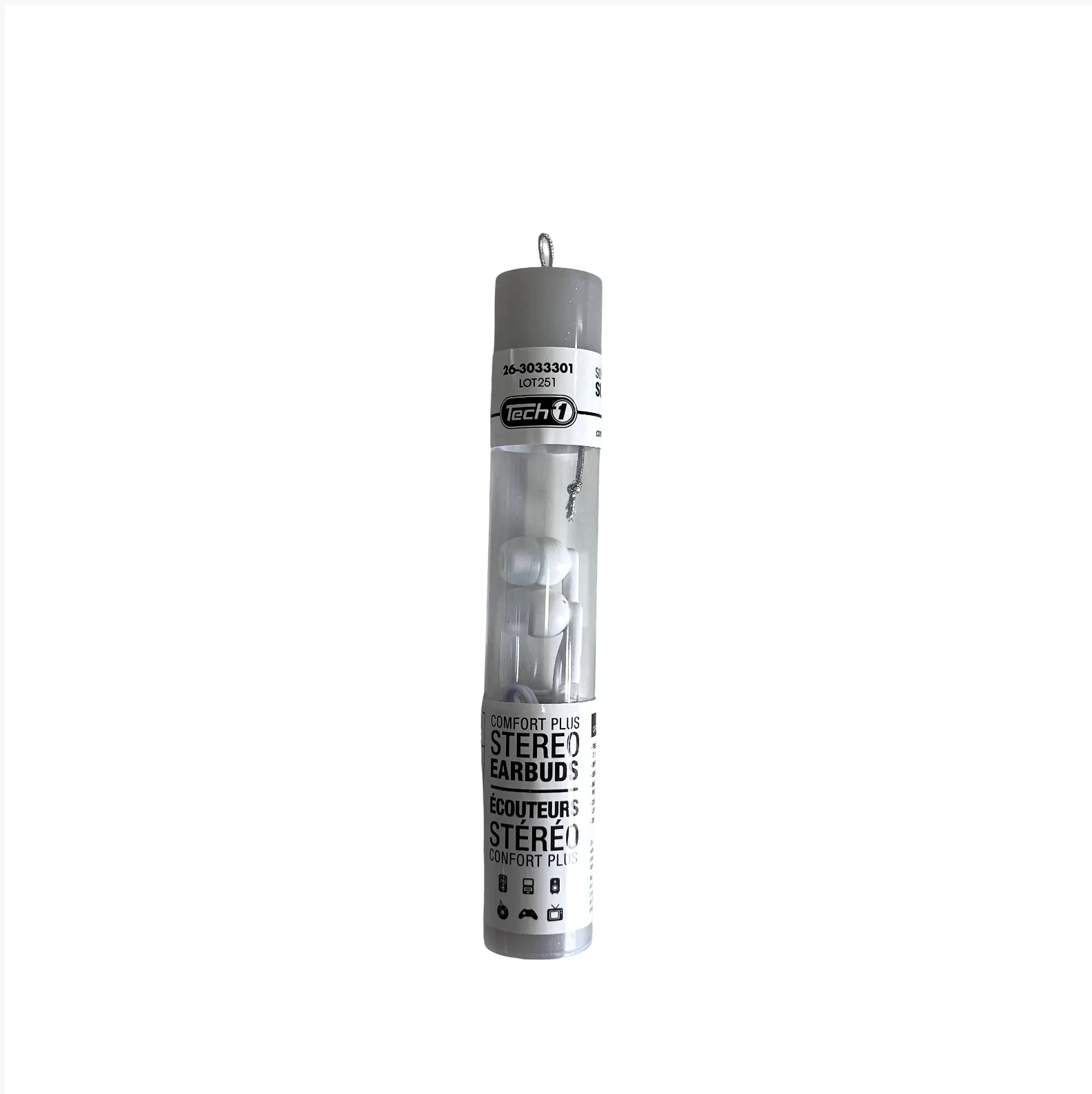 Earphones - White w/ White Gums
