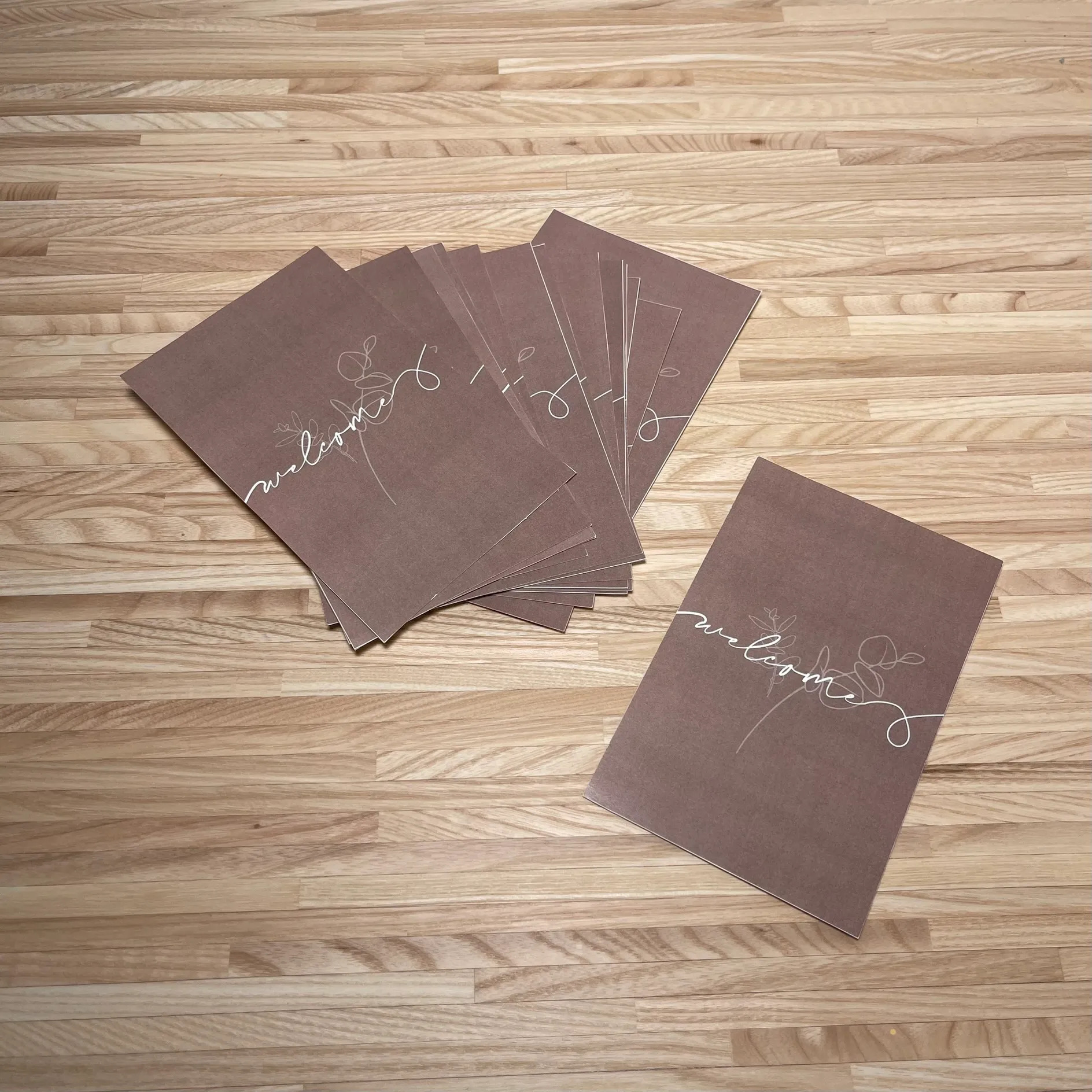 "Welcome" Cards