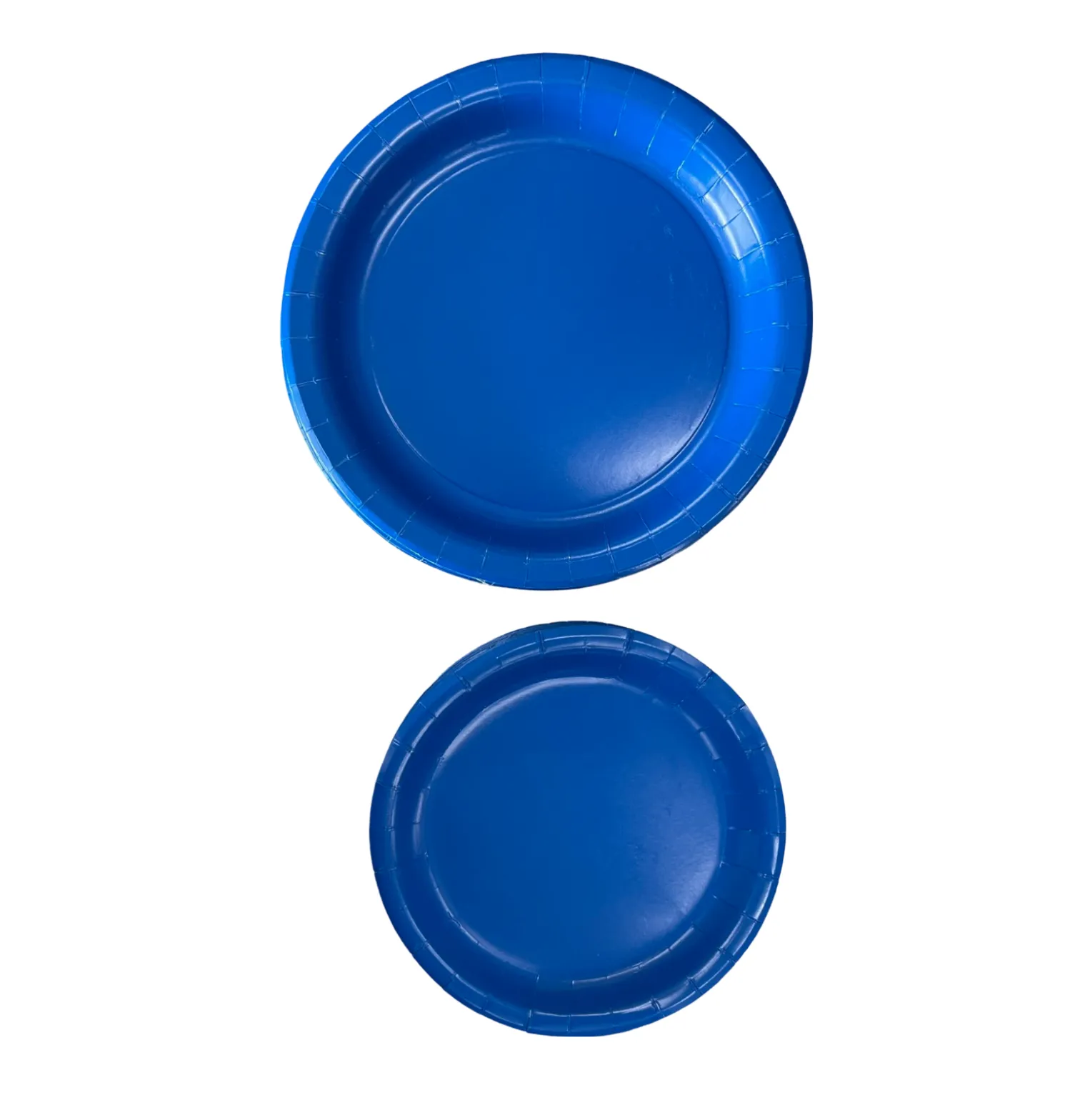 Paper Party Plates Small&Big Set of 15 Dark Blue