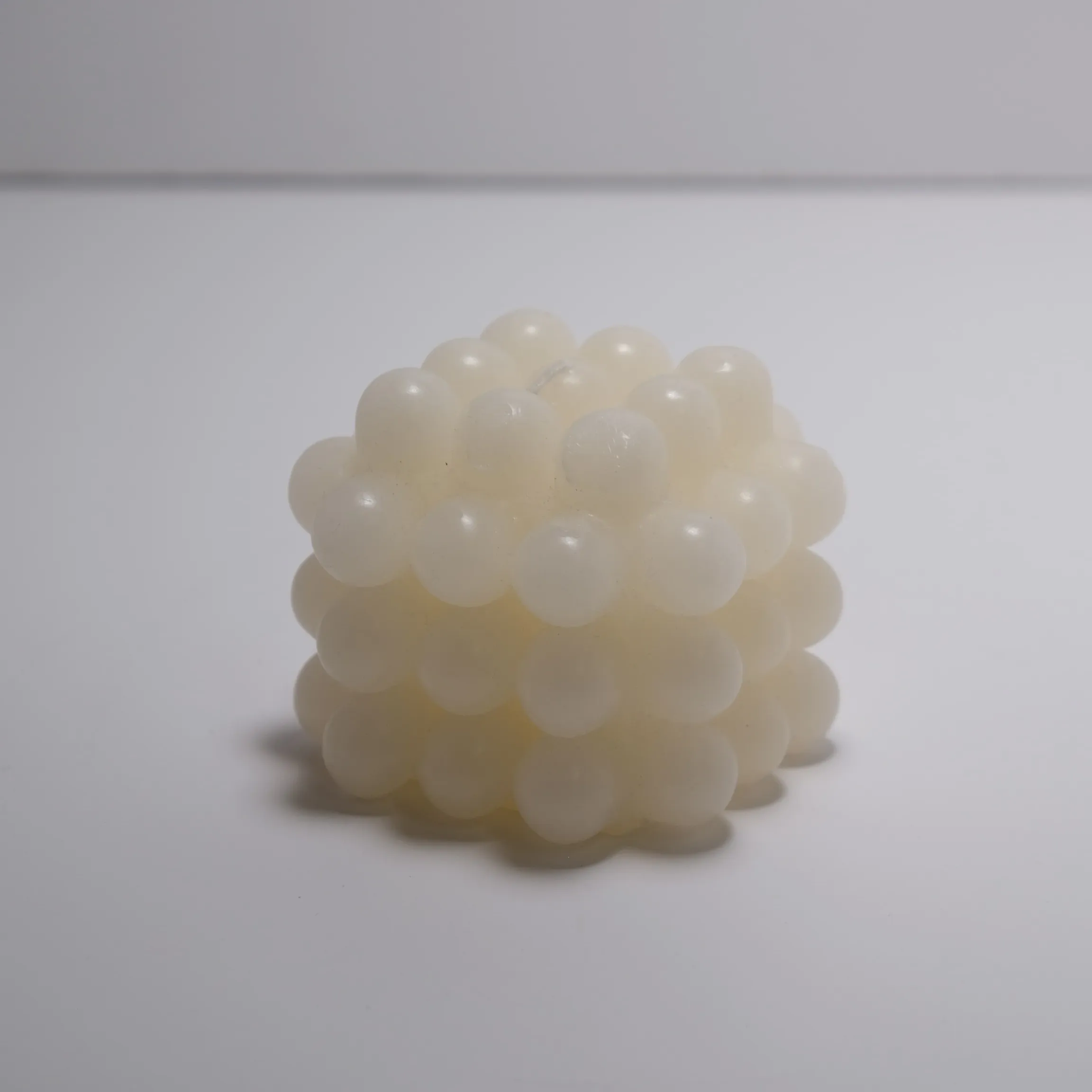 Candle - Bubble Cube - White