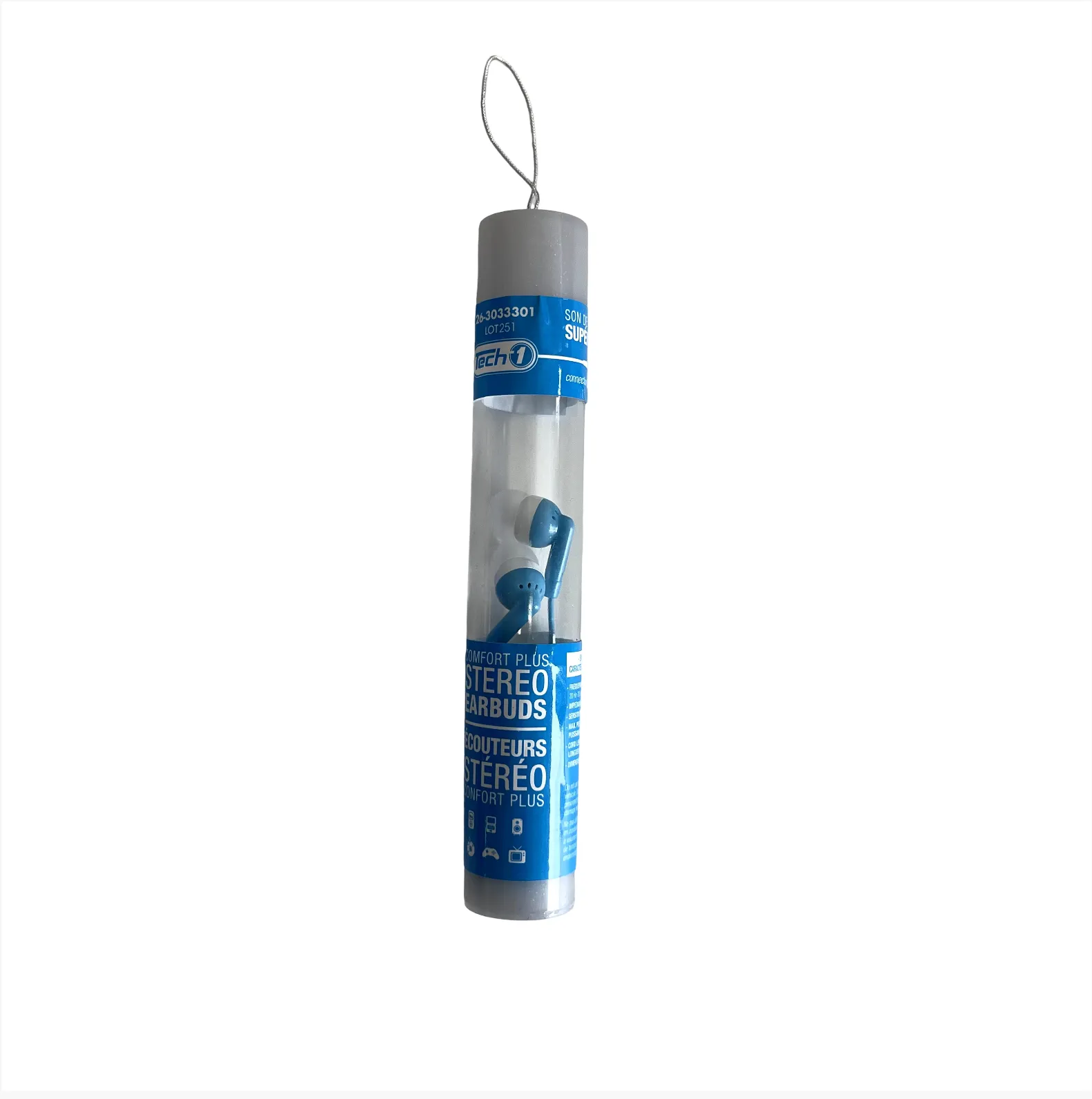 Earphones - Blue w/ White Gums