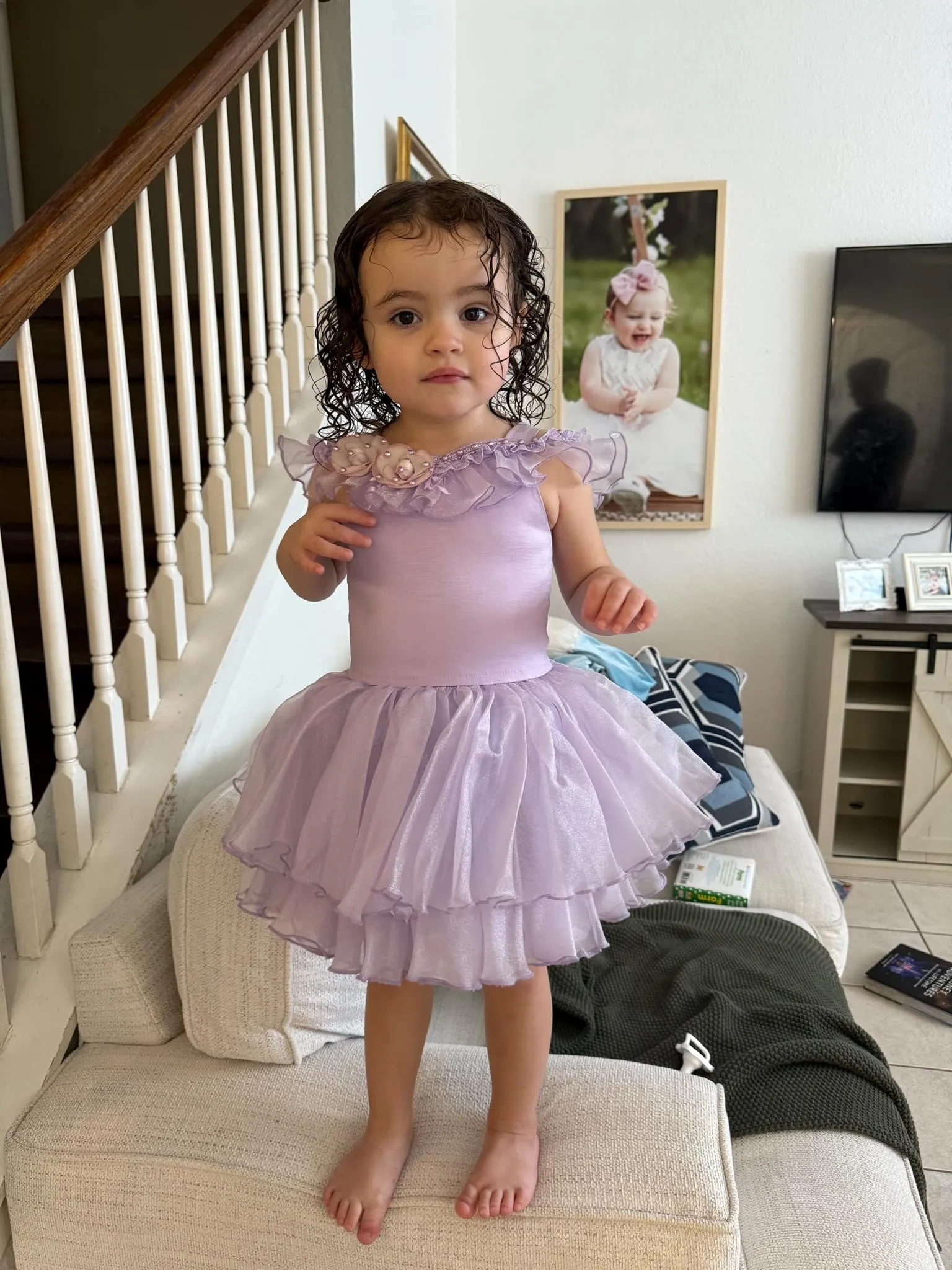 Purple Charissa Buckley Natural 