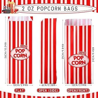 Popcorn Bags (50) 