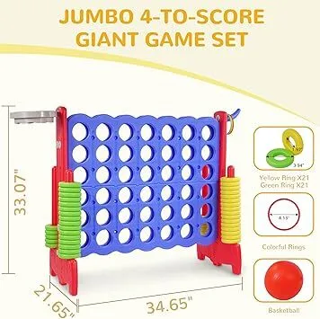 Four-in-a-row (ring toss & ball toss)
