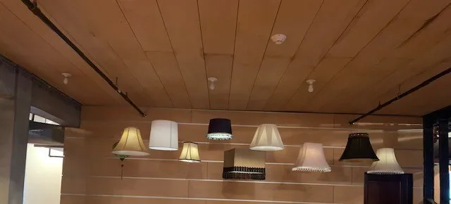 Vintage Lampshade Ceiling Décor