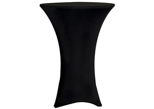 Party-Rental: Spandex Black Cocktail Linen