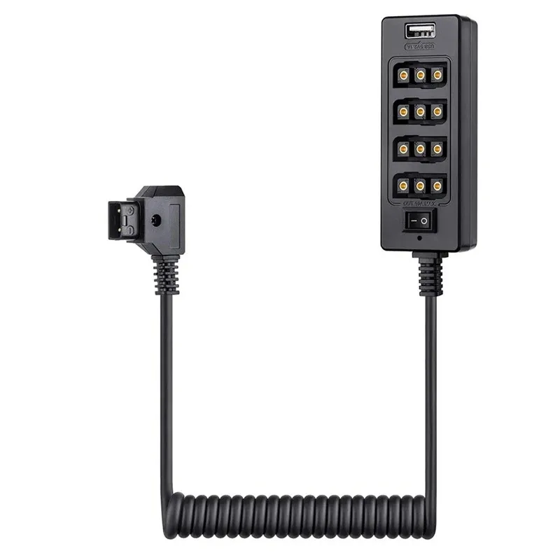 D-tap splitter with switch