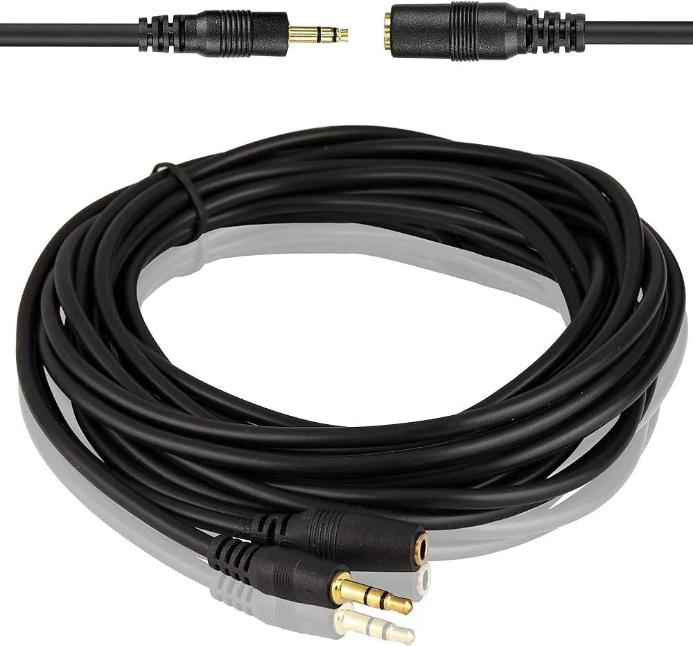 ﹞ᴰᴵᴬ﹝ Jack 3.5 M - Jack 3.5 F Stereo Cable, 3.5M