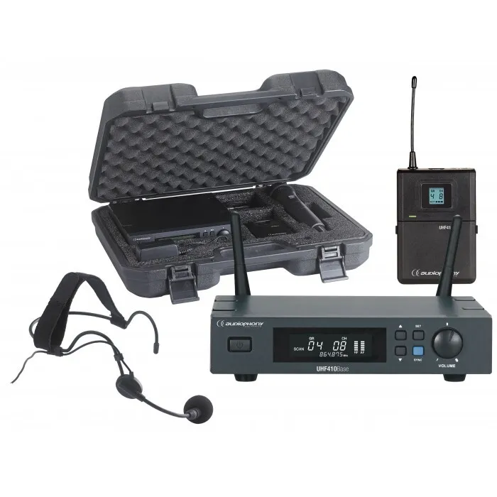 Verhuur: Audiophony UHF410 draadloze headset