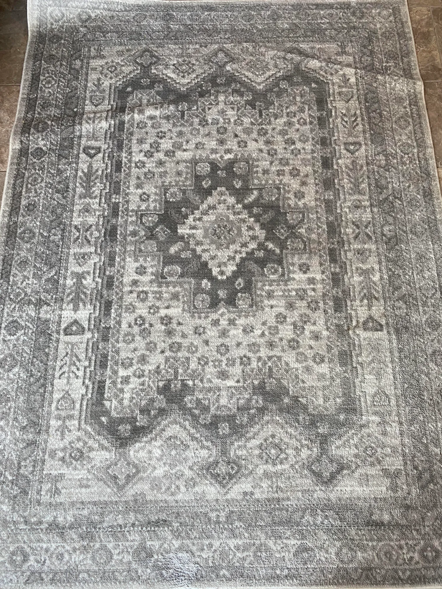 Grey Boho Rug