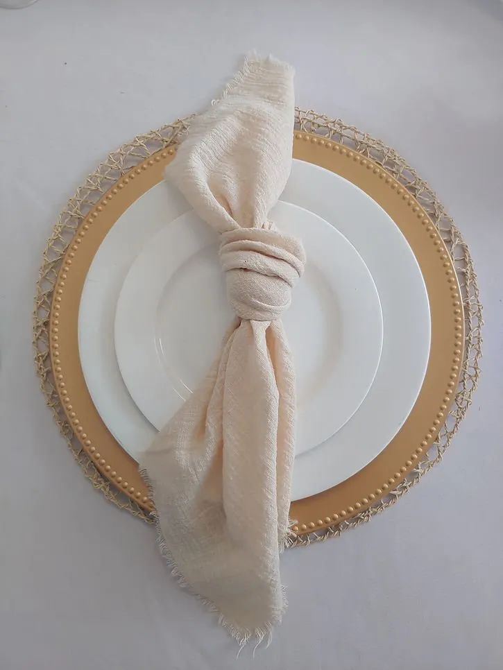 Ivory Cheesecloth Napkins