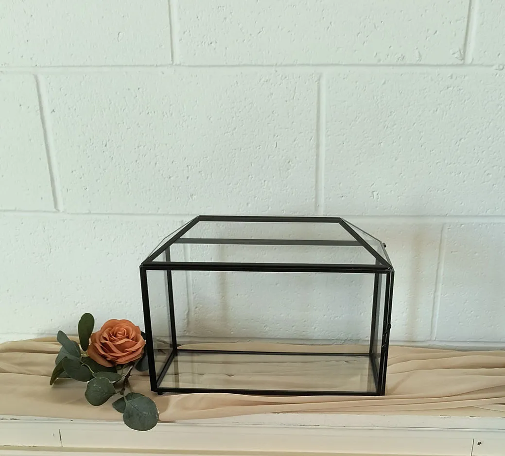 Black Geometric Card Box