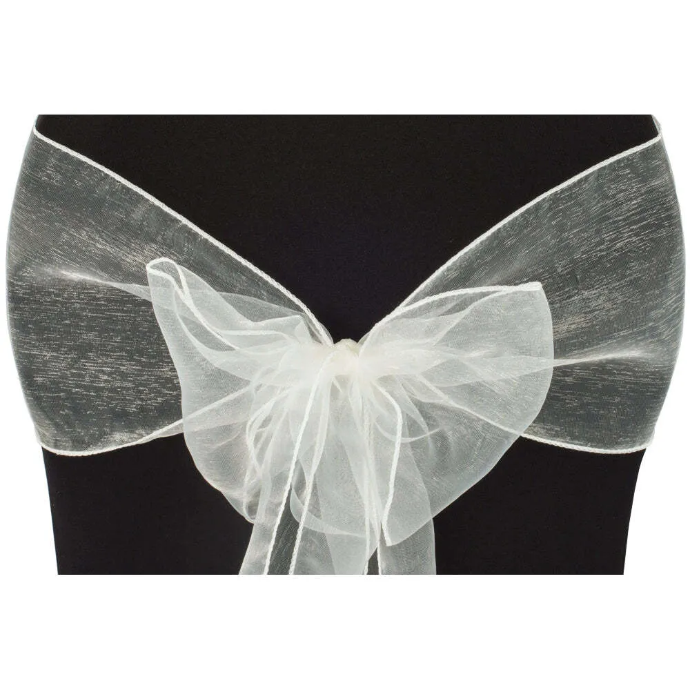 Ivory Organza Sash