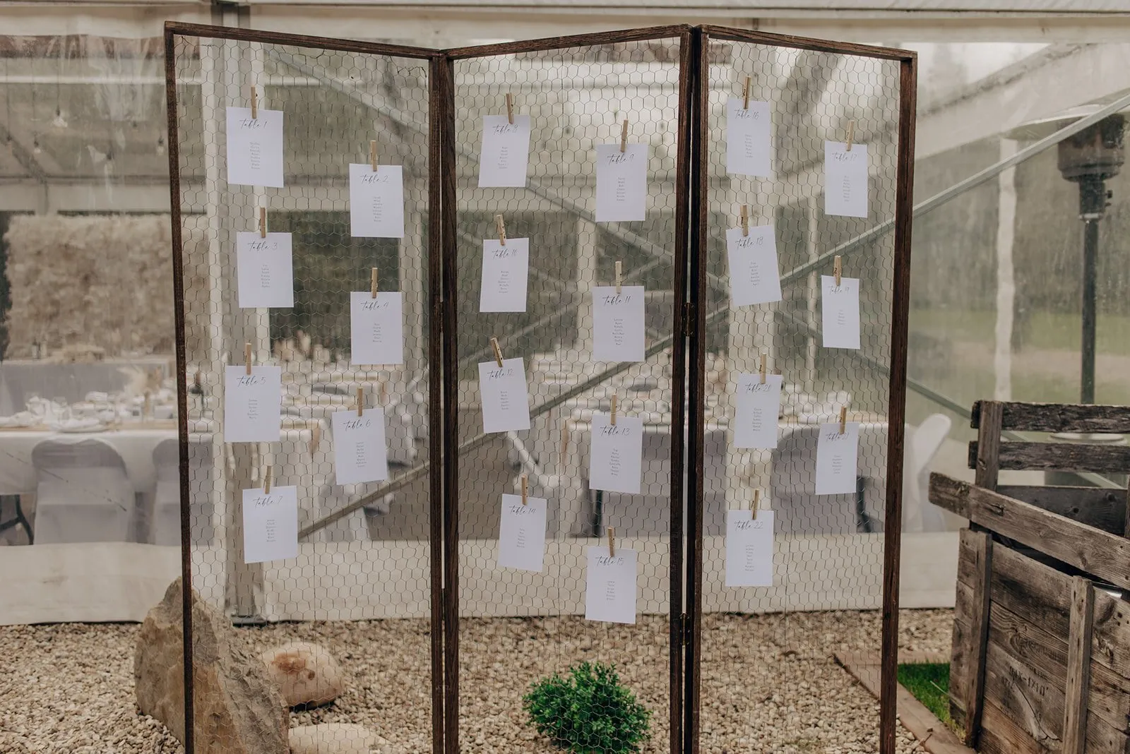 Tri Fold Seating Chart