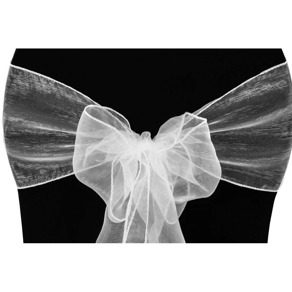 White Organza Sash