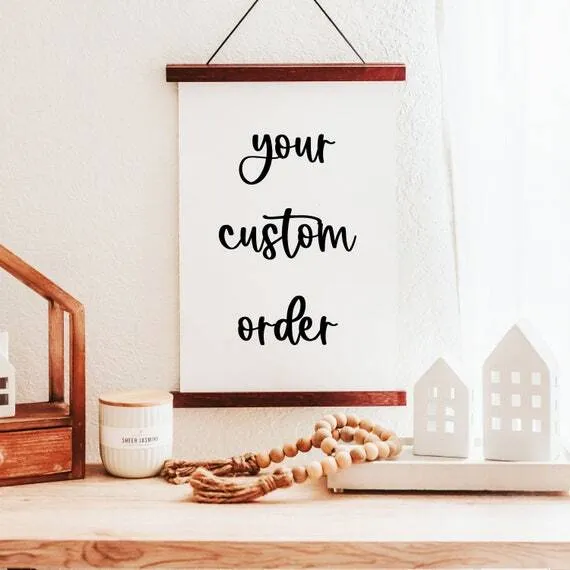 Custom Canvas Sign