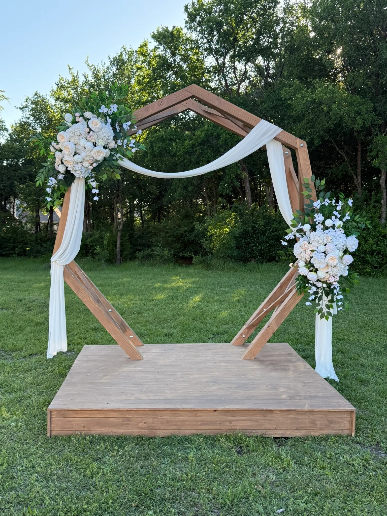 Hexagonal Wedding Arch