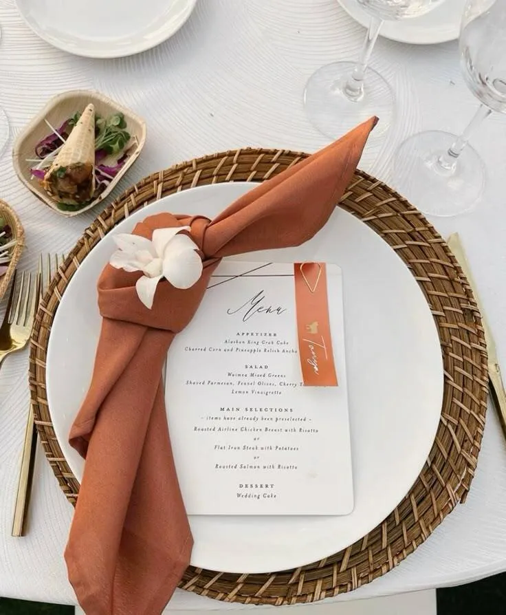 Burnt Orange/Terra Cotta Napkins