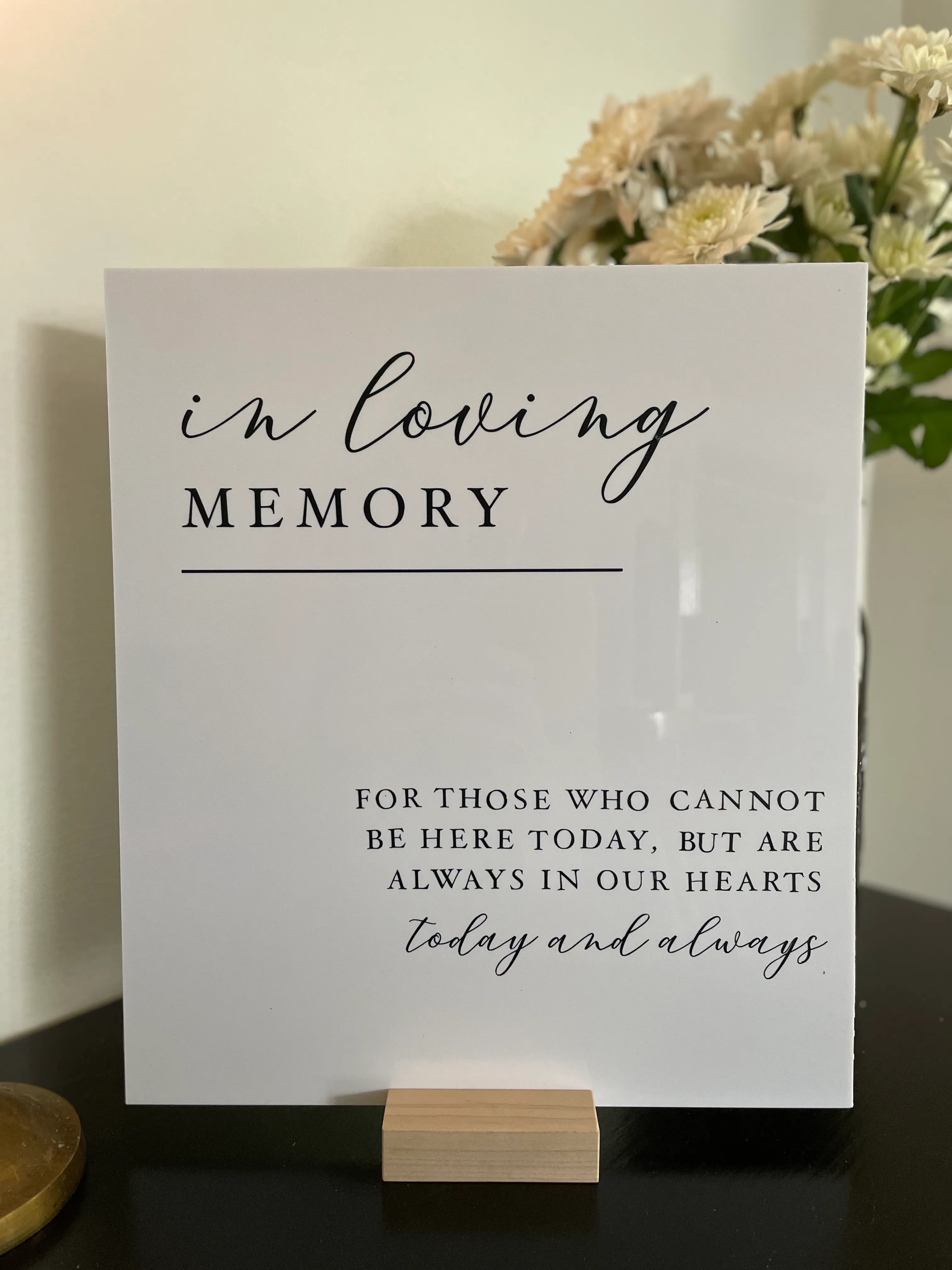 In Loving Memory Sign