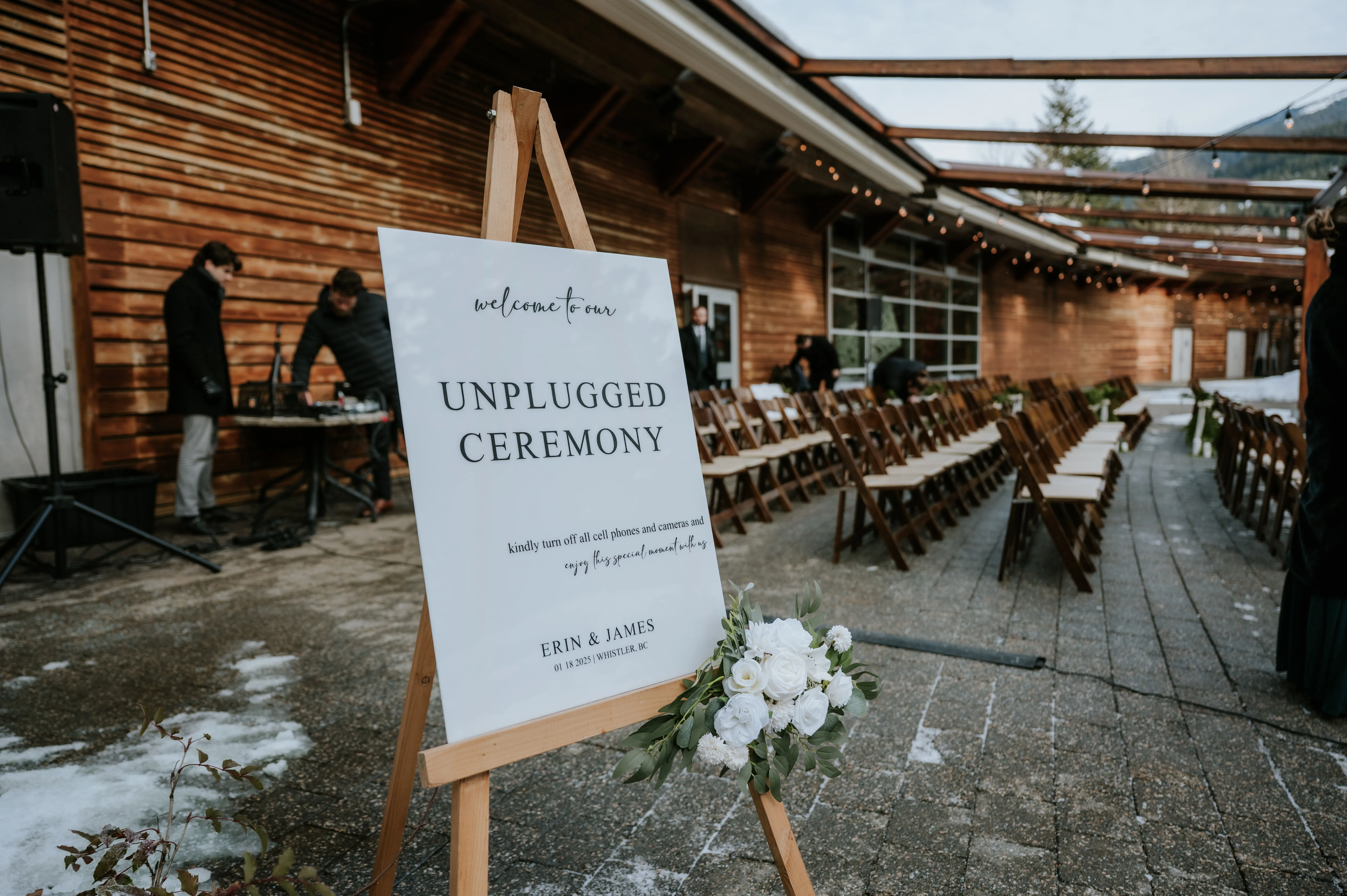 Unplugged Ceremony Sign