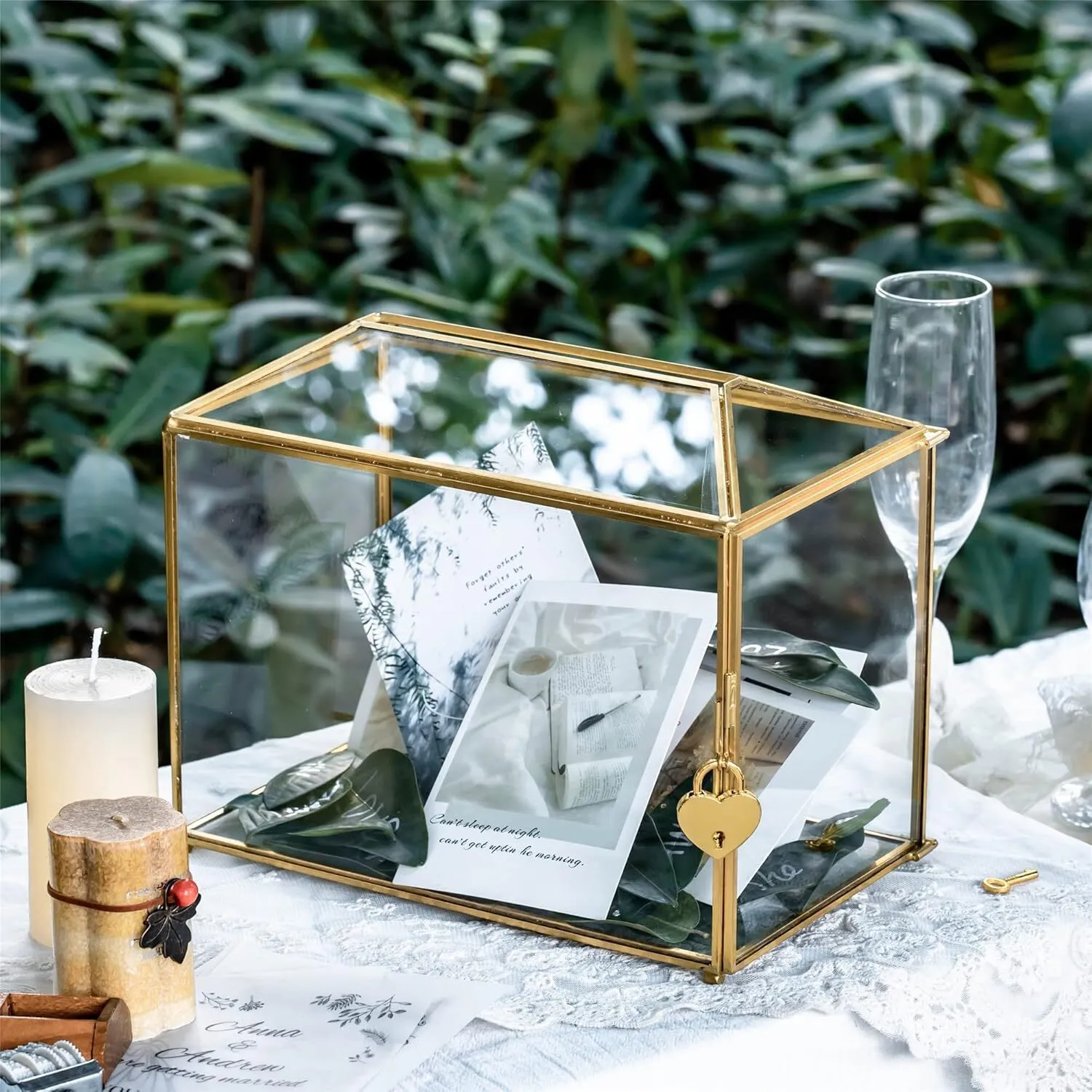 Glass Card Box 