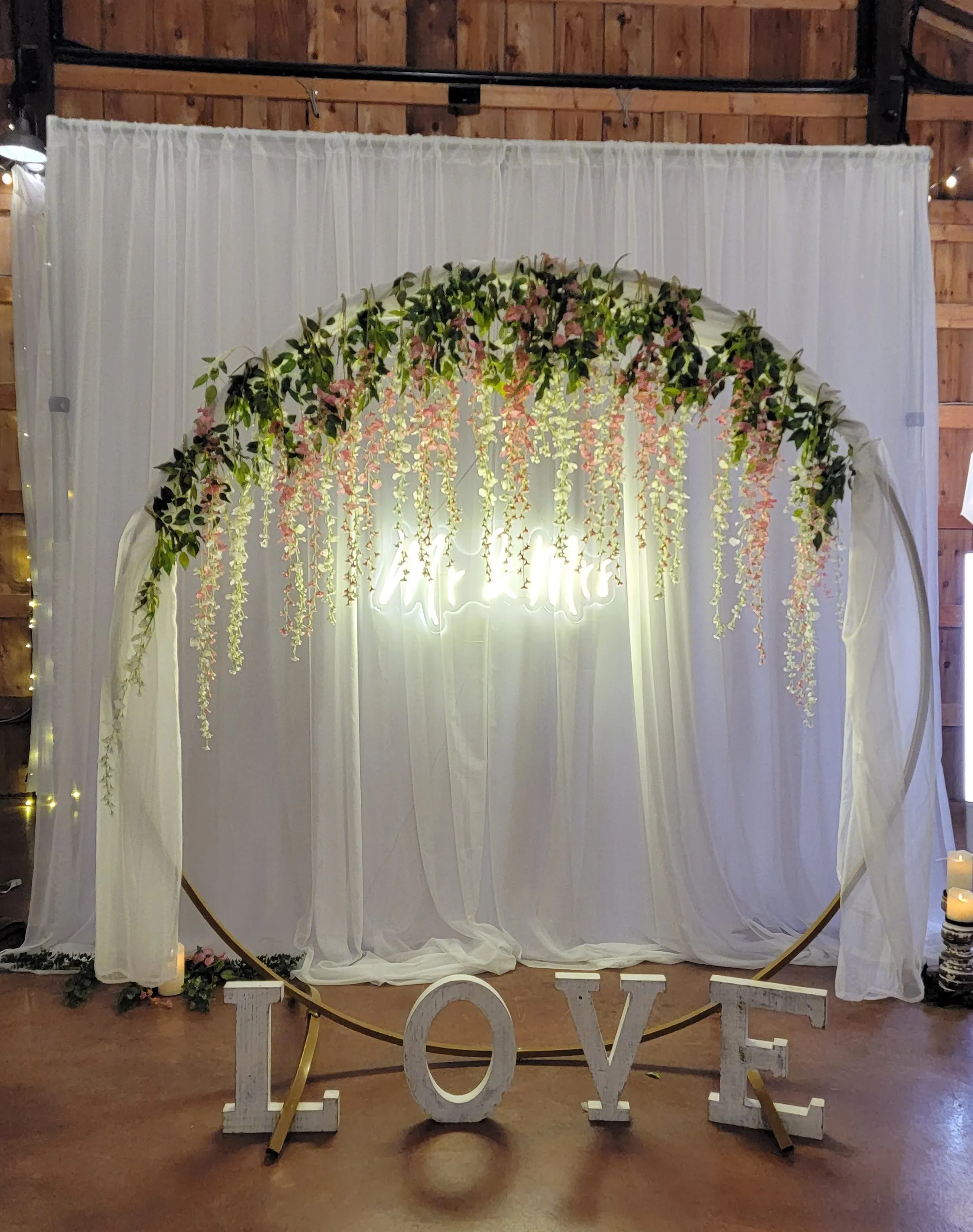 Gold Hoop Arch