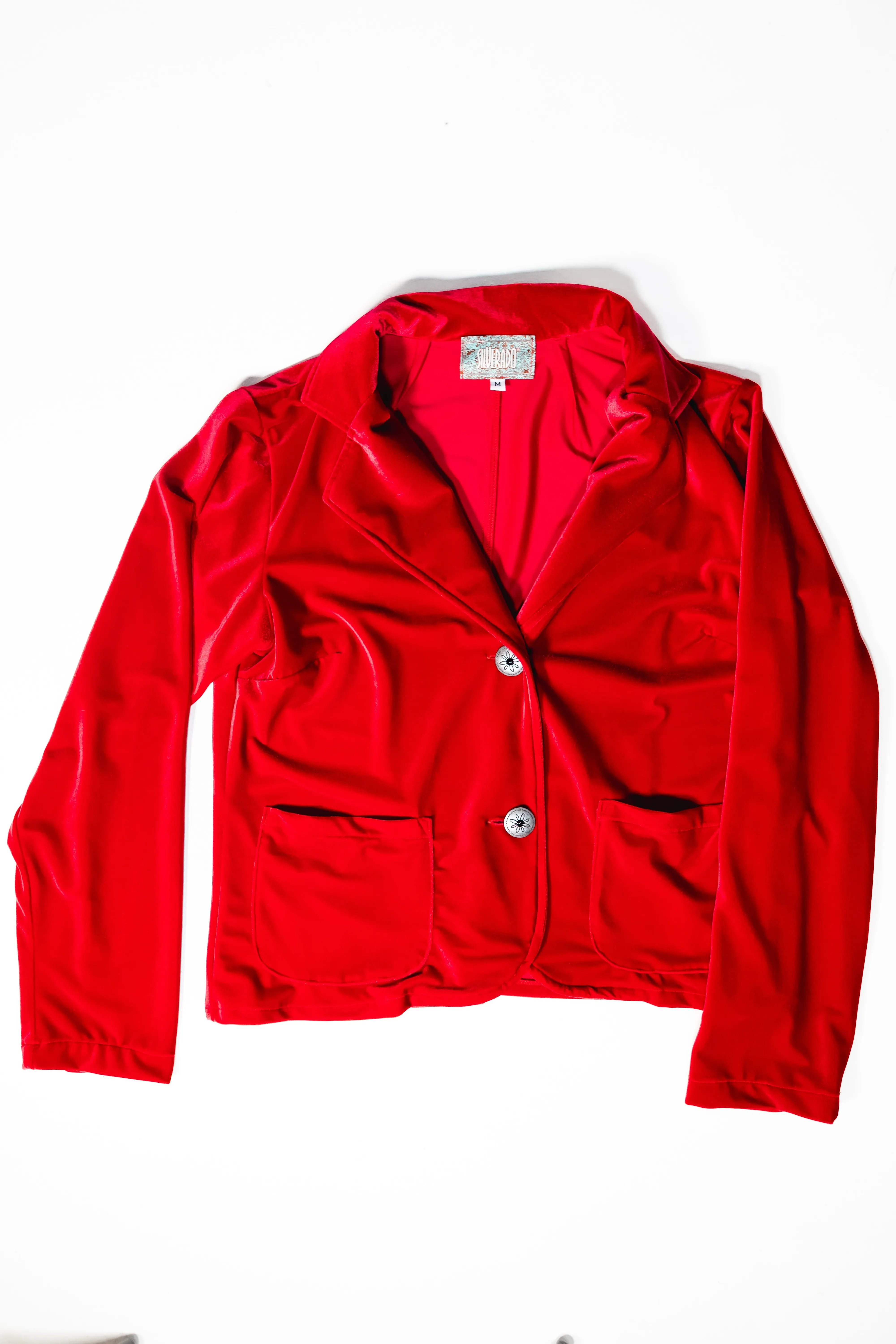 Silverado Red Velvet Blazer