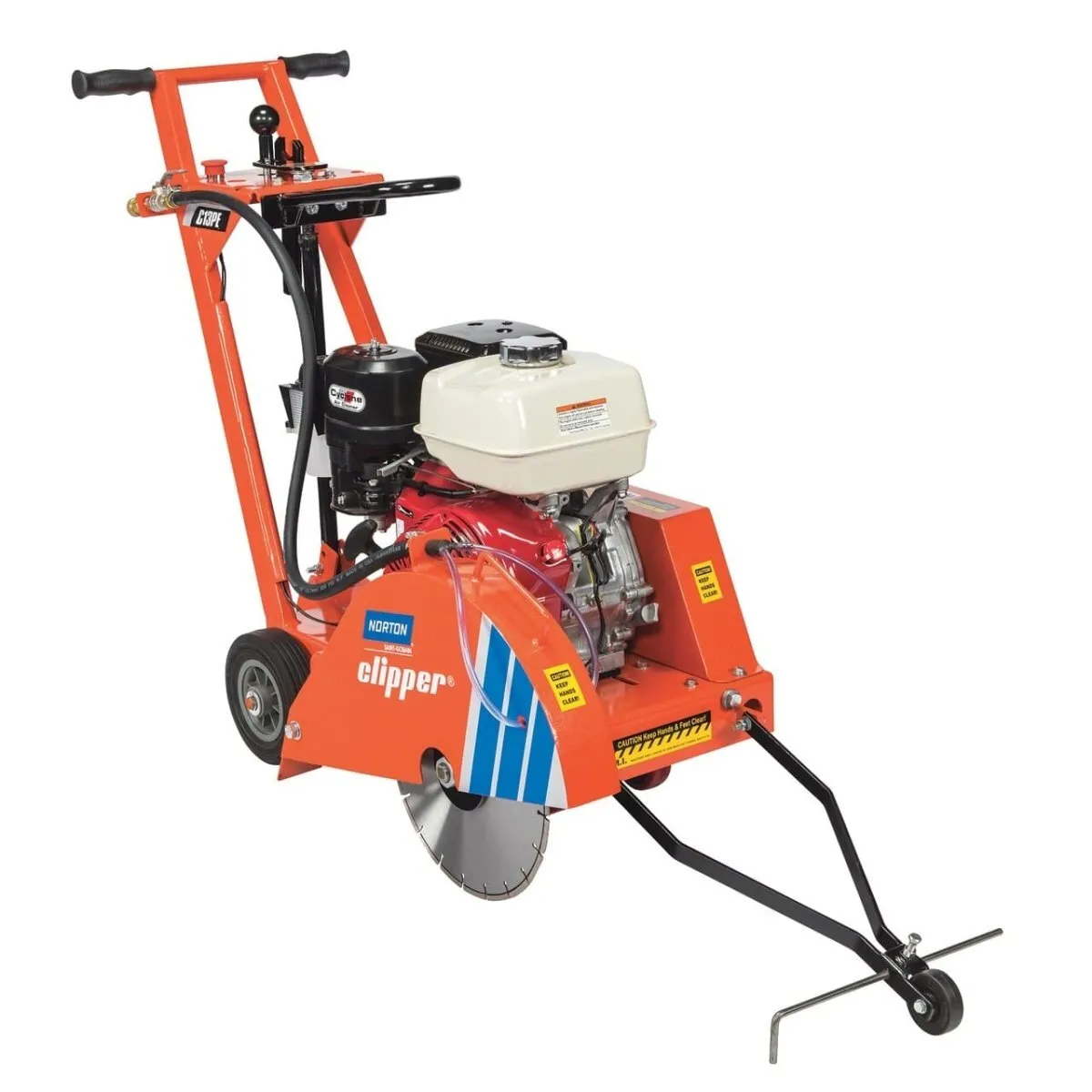 Gas concrete saw walk behind