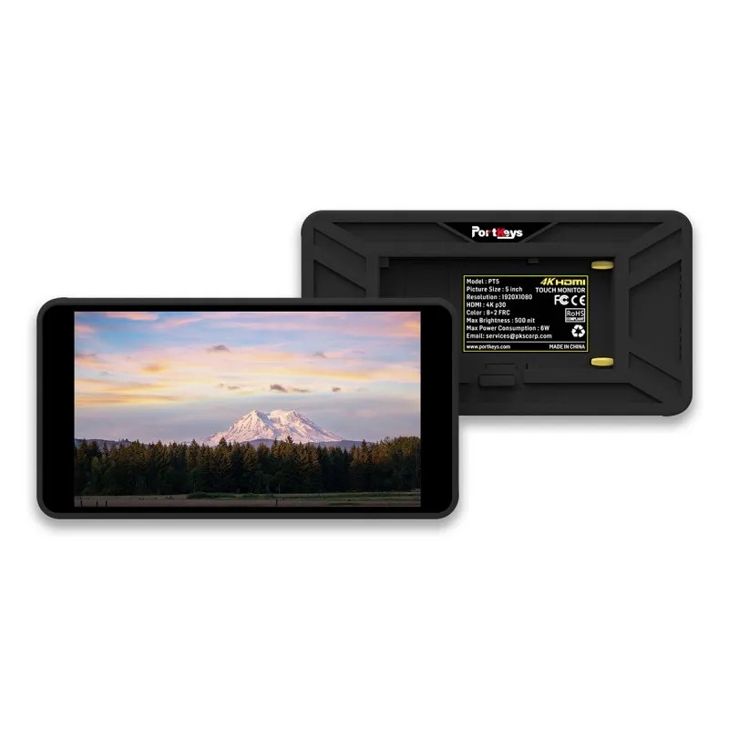 Portkeys PT5 II Camera Monitor 5 Inch Full Touchscreen DSLR Field Monitor FHD 4K Camera Monitor