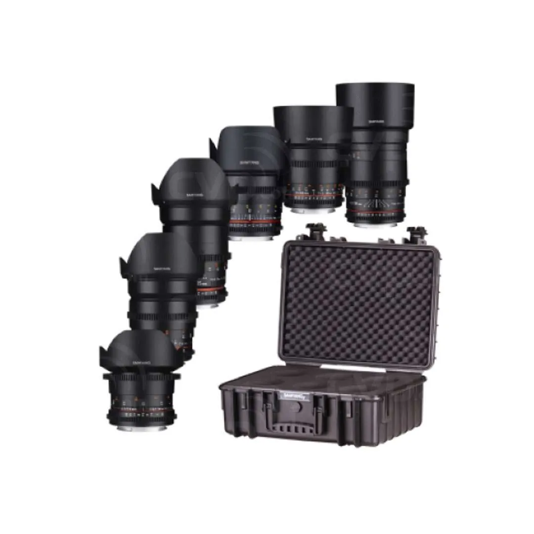 Used- Samyang VDSLR 6 Lens Kit - Canon EF