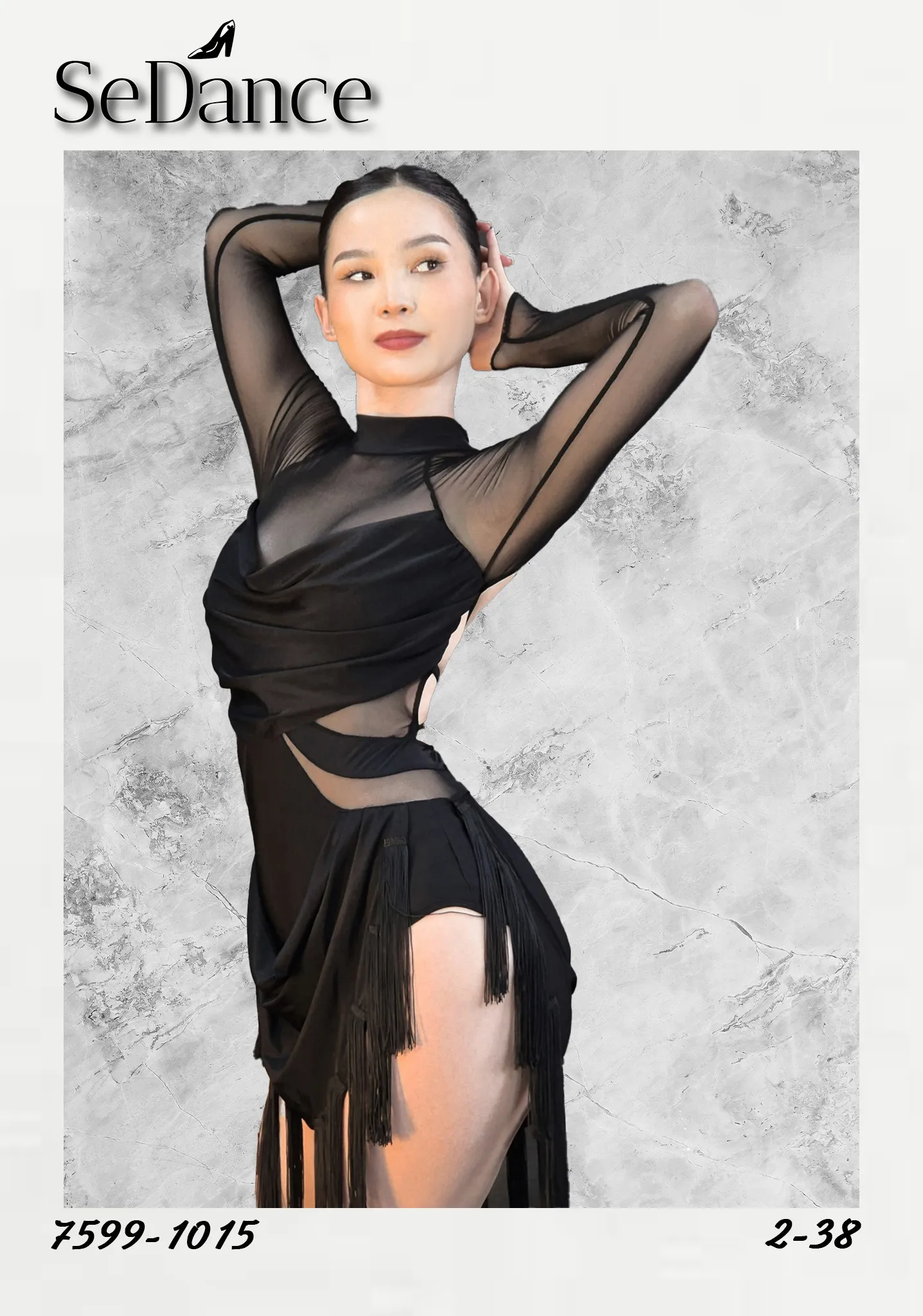 2-38 black sheer