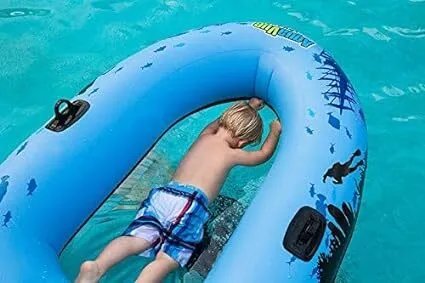 Inflatable Clear-Bottom Viewer Boat
