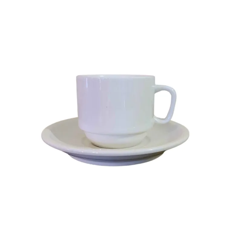 Basic Cup & Saucer - White