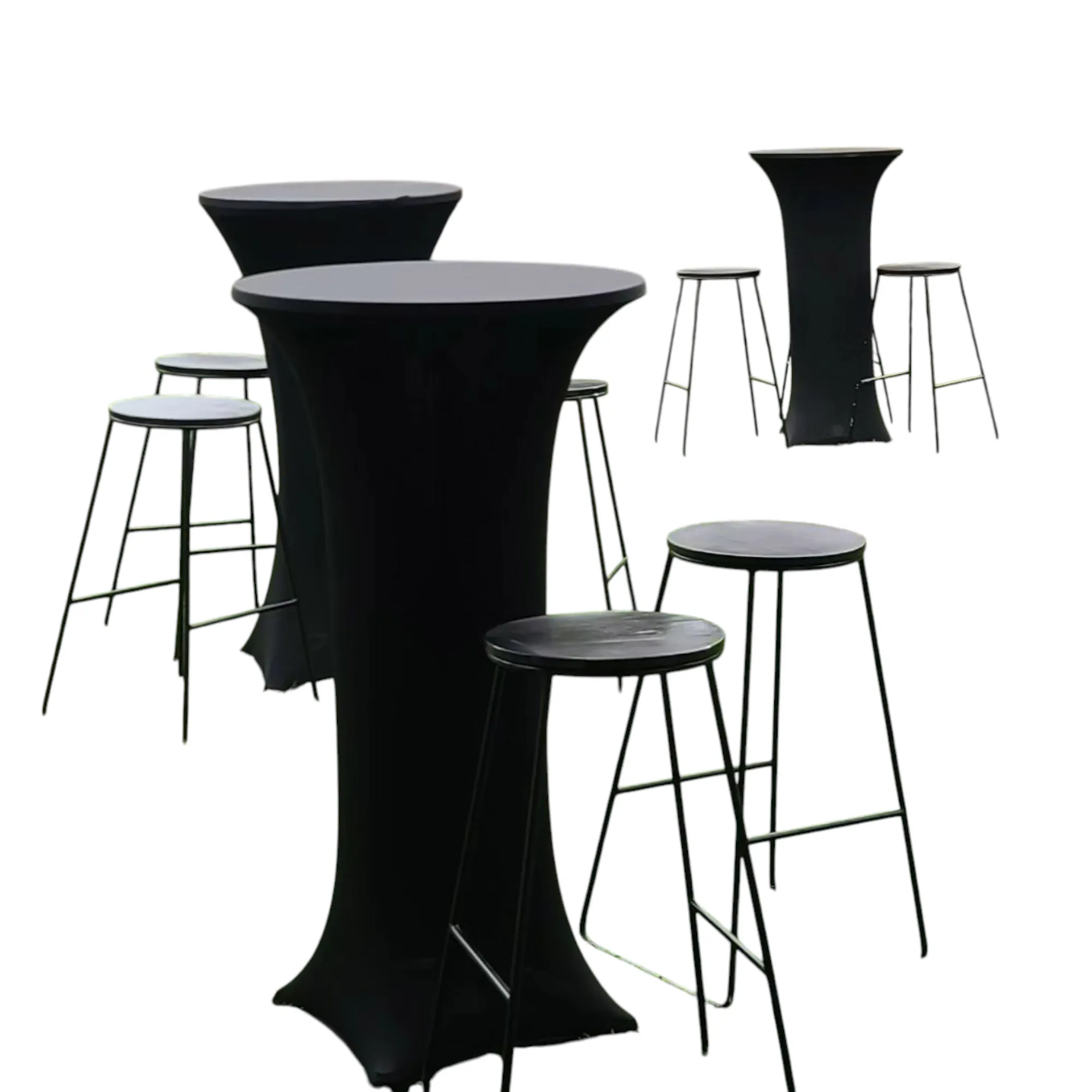 Bar Table w/Table Cloth & Stools - Package