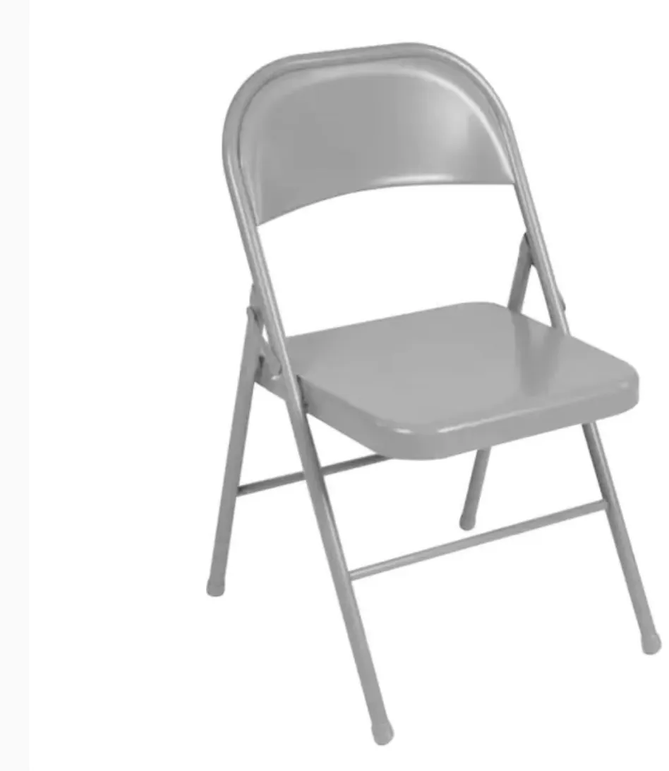 'Maximus' Metal Gray Event Chair IN LEW OF RENTALS LLC.