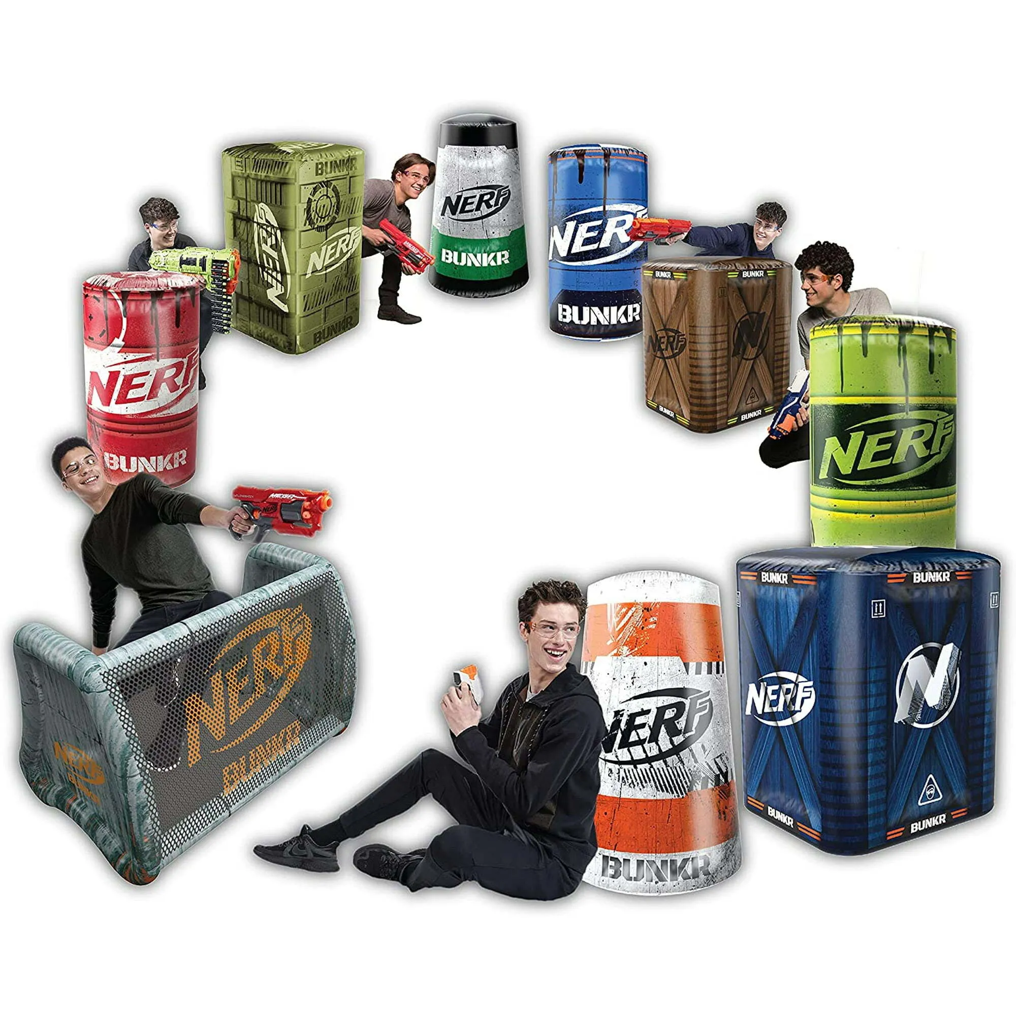 Inflatable Bunkers (Nerf or Gel Blaster addon) Party Rental Supplies