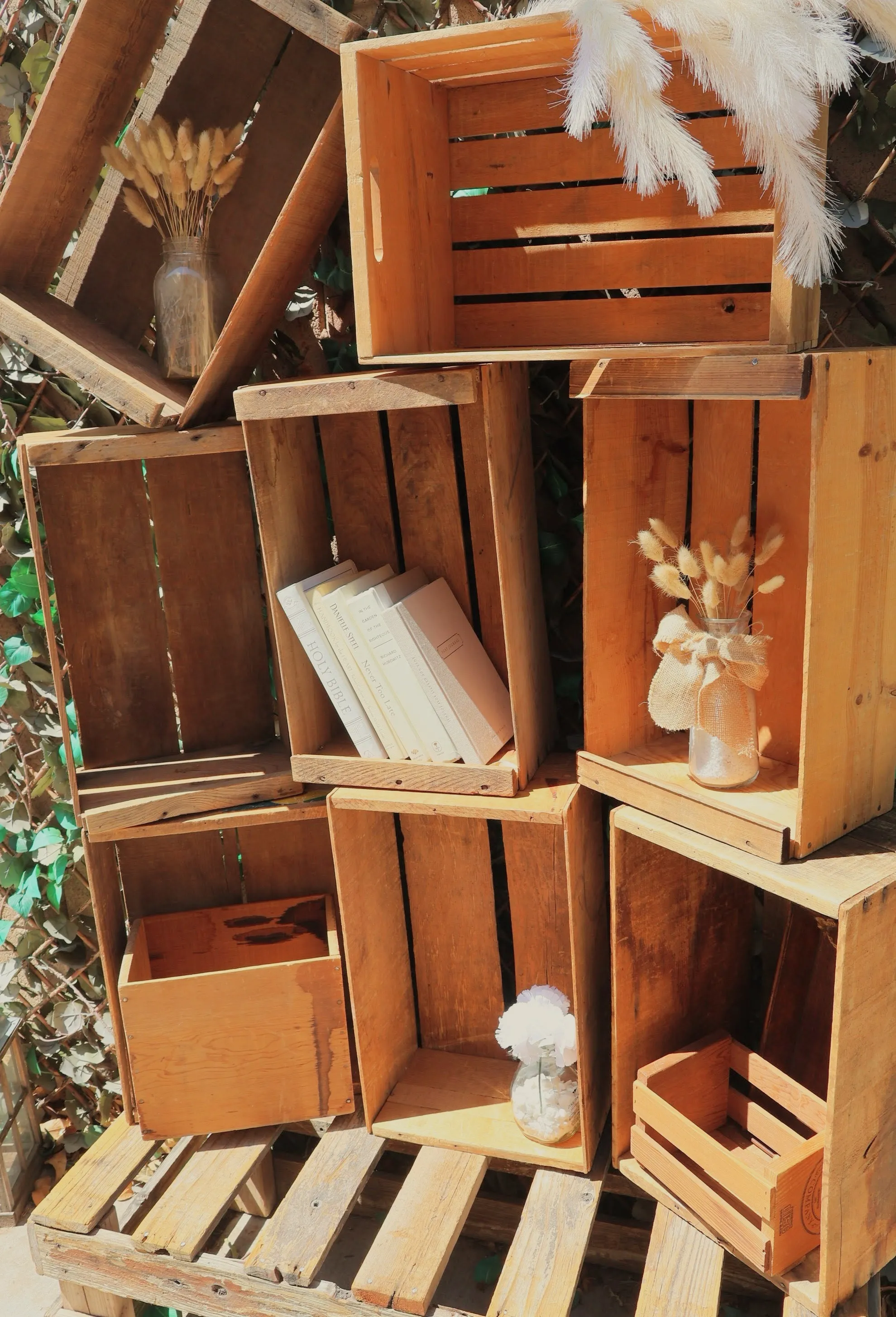 Rustic Antique Wooden Crate (Individuals)