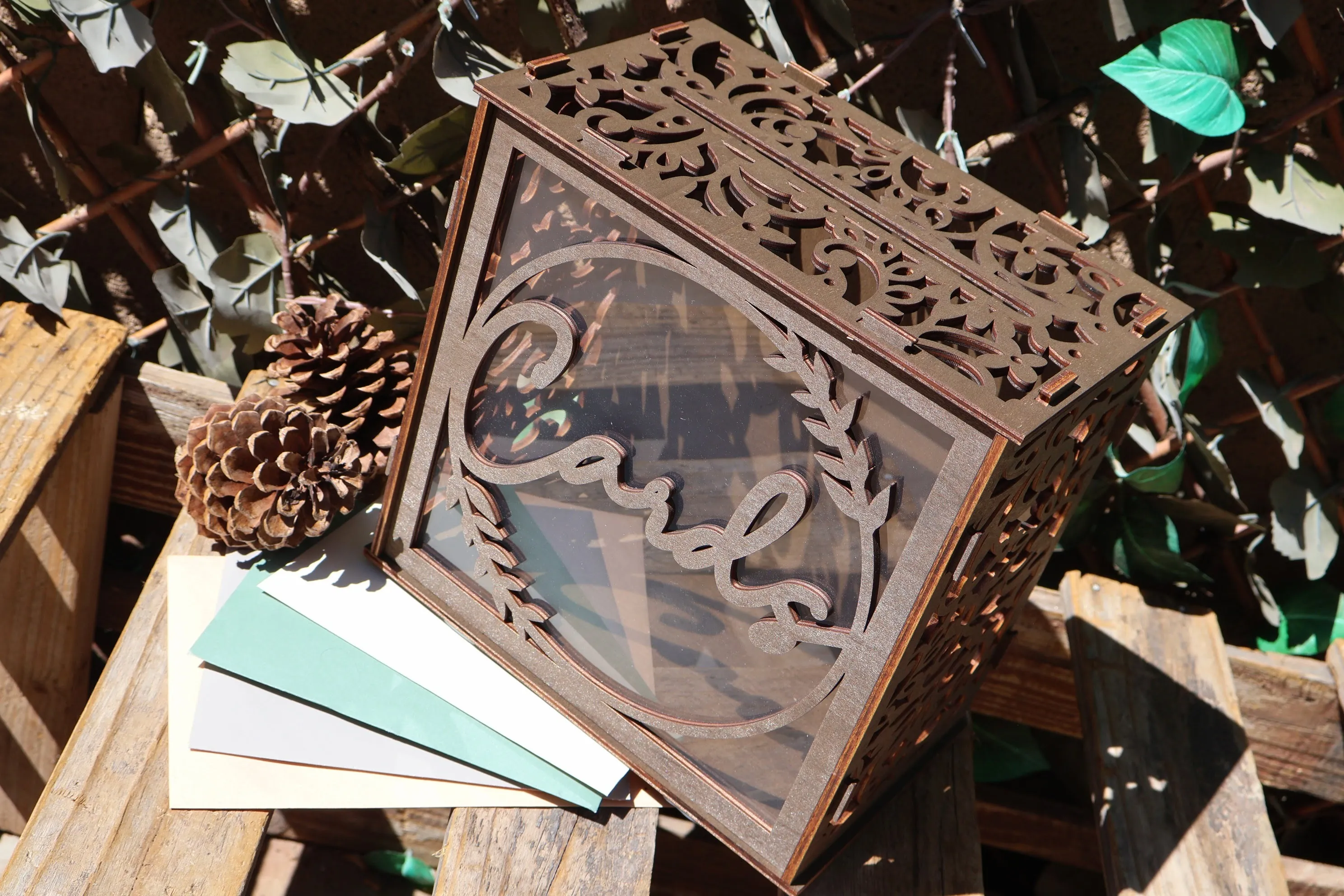 Wooden Card Box