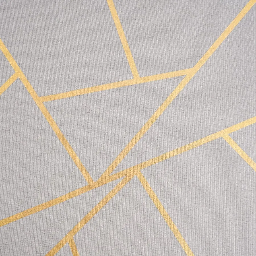 120" GOLD FOIL SILVER Round Linen