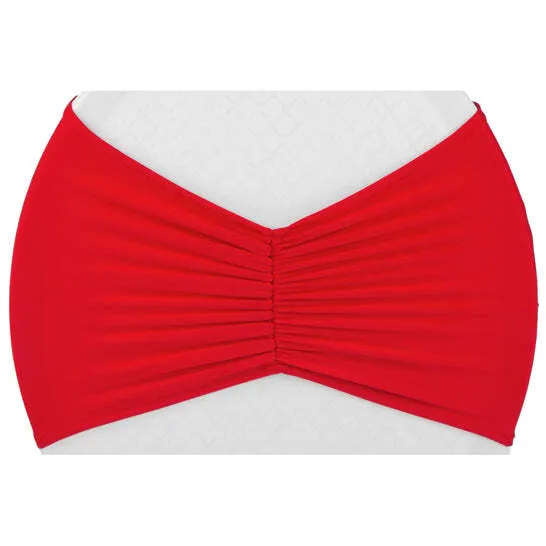 Ruffled Spandex Chair Band - Red