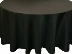 Black 120" Round Linen