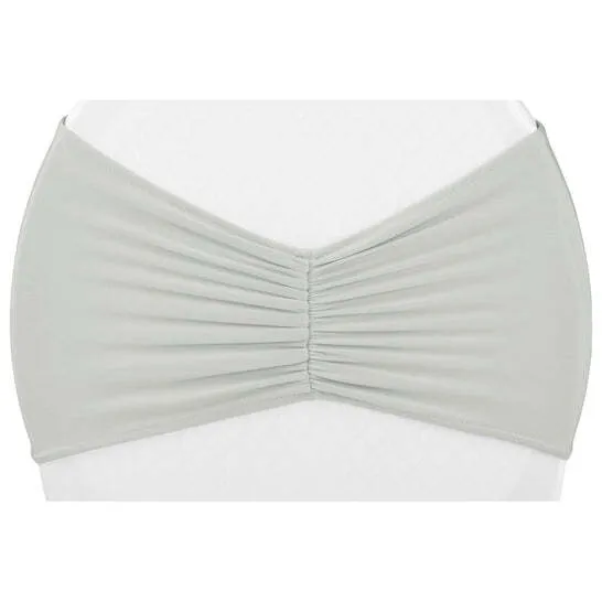 Ruffled Spandex Chair Band - Silver
