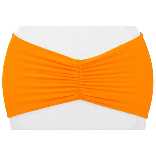 Ruffled Spandex Chair Band - Orange
