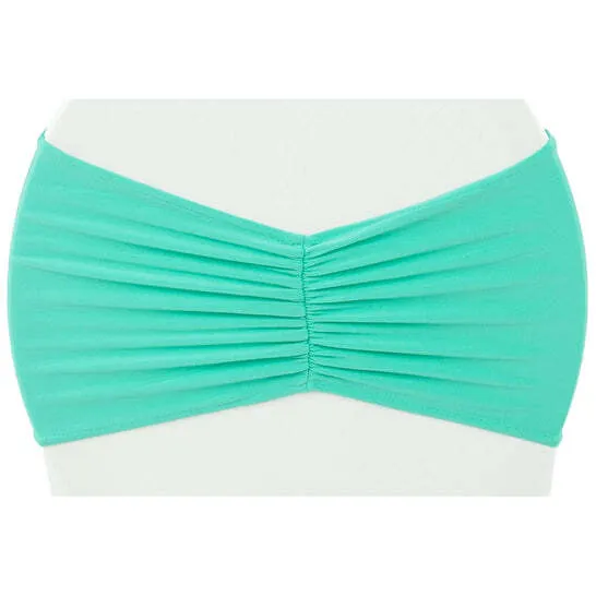 Ruffled Spandex Chair Band - Turquoise