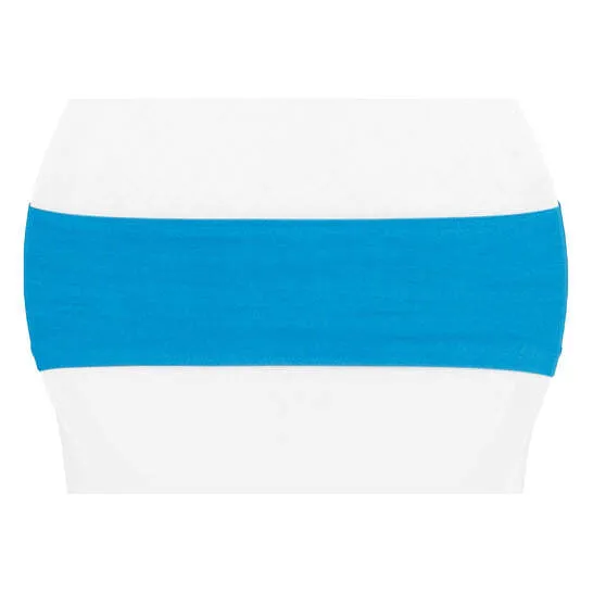 Spandex Chair Band - Aqua Blue