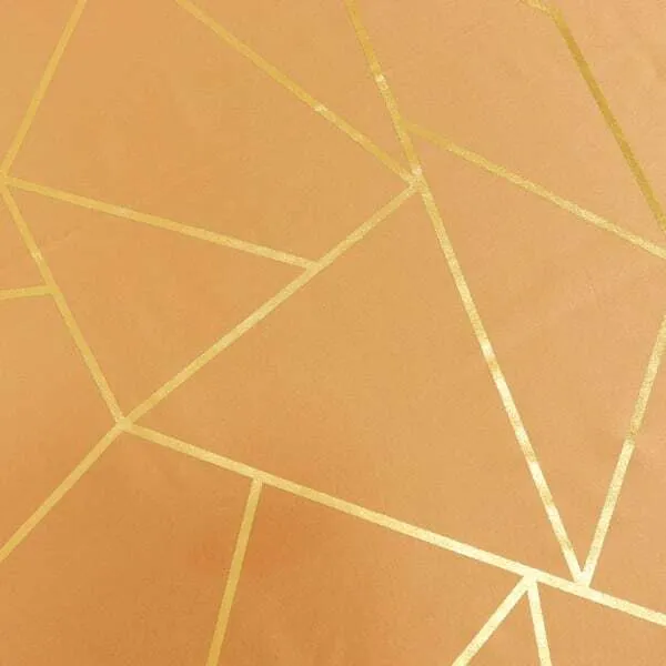 6' GOLD FOIL GOLD Rectangular Linen
