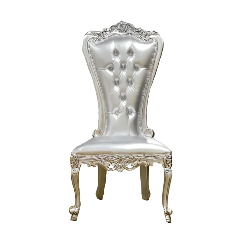 White Gold Double Throne Chair Rentals VisualTwist Events LLC