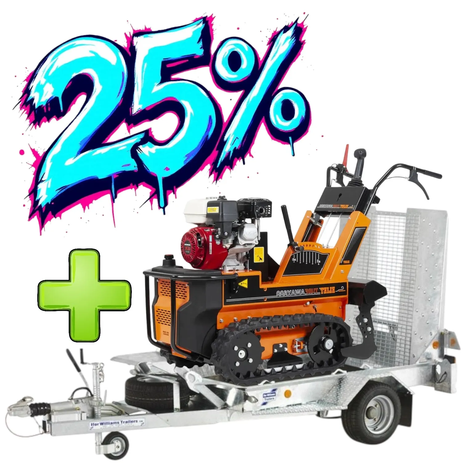 Rasenschälmaschine + Anhänger (-25%)